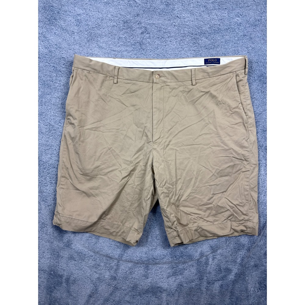 Polo Ralph Lauren Mens 44T Tan Chino Shorts Stretch Classic Fit Khaki Cotton
